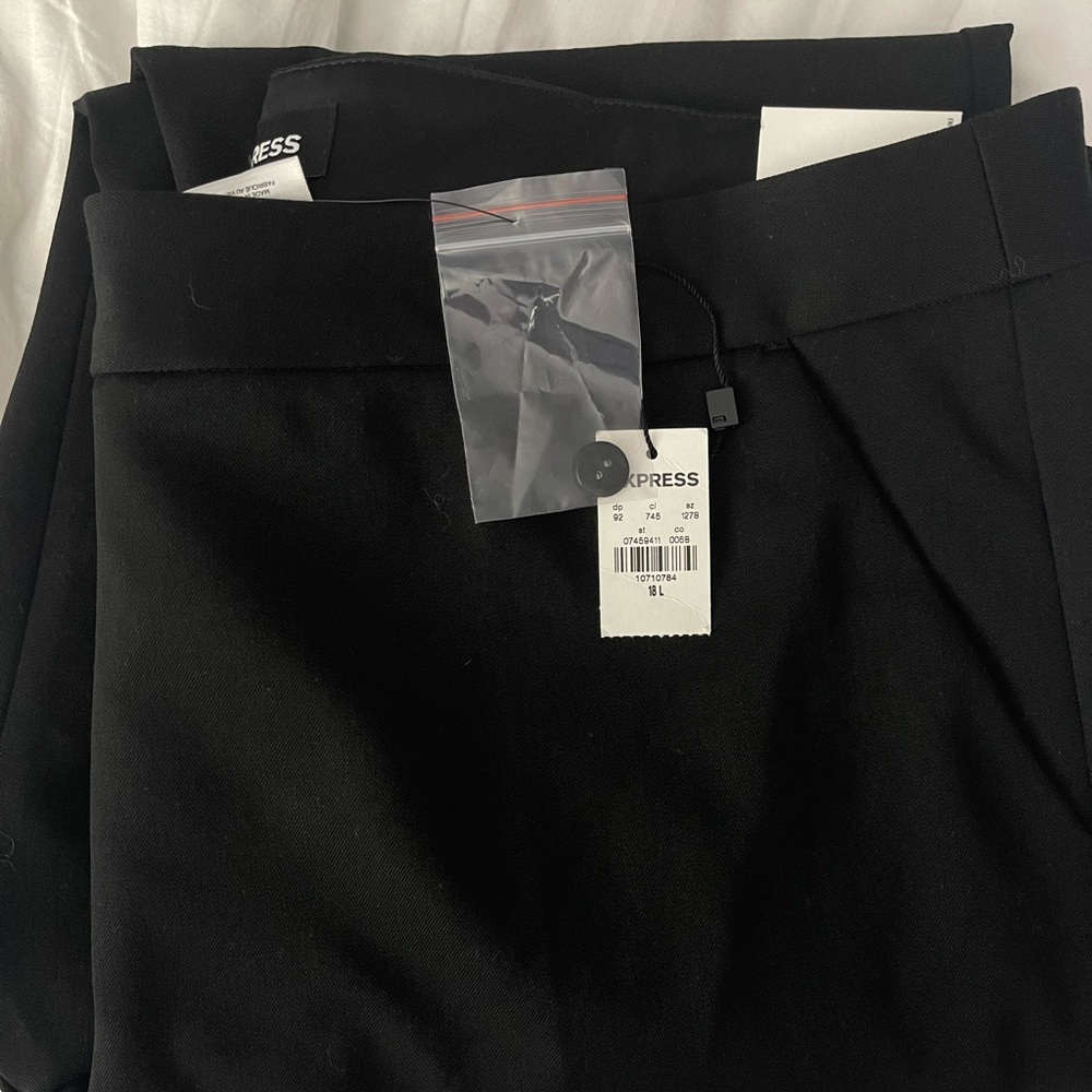 Express Mid Rise Ankle Pants - Picture 2 of 3